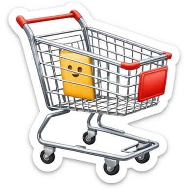 A Shopping Cart(No background) sticker