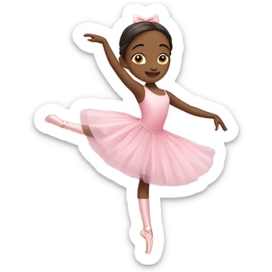 Girl ballet, pink, sweet  sticker