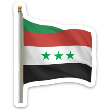 Syrian flag sticker