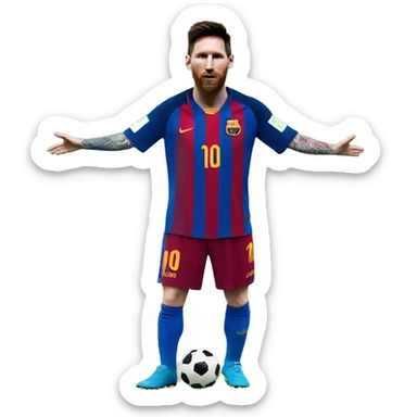 Messi con el mundial  sticker