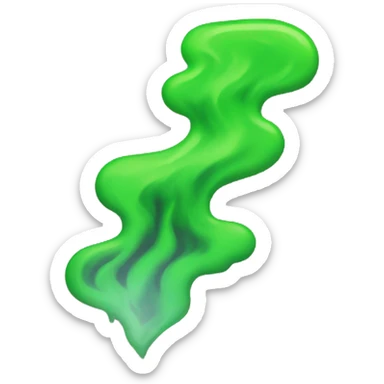 neon green fire emoji sticker