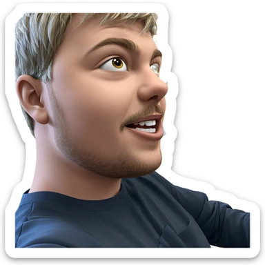 boys having fun indoors sticker