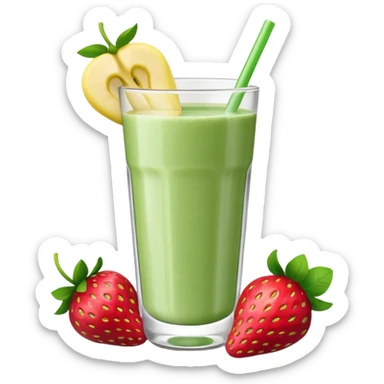 strawberry banana spinach smoothie  sticker