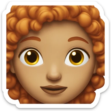 Red head lady with big booty sticker