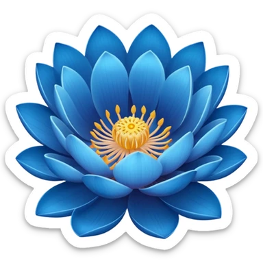 lotus bleu sticker