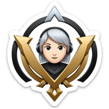 Logo with a L and a M team esport sticker