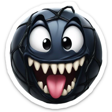 venom with ball sticker