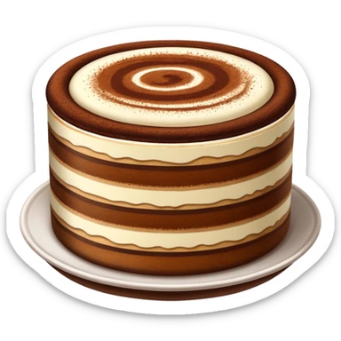 realistic tiramisu sticker