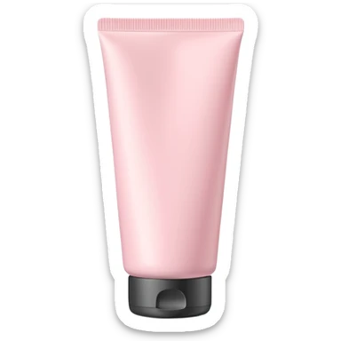 hand cream tube object icon, blank packaging with no text or logo, smooth cosmetic tube, soft pastel color, minimal design, closed cap, 3D cartoon, mobile game icon style, centered, clean background, soft shadow, no watermark sticker