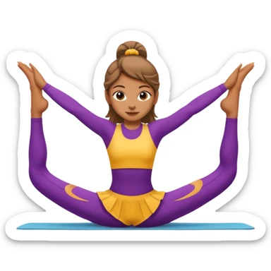 Girl doing the splits sticker