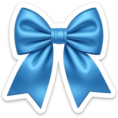 fiocco azzurro sticker