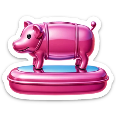  SPAM meat jeff koons style sculpture art french landscape  sticker