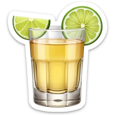 Shot of tequila sticker