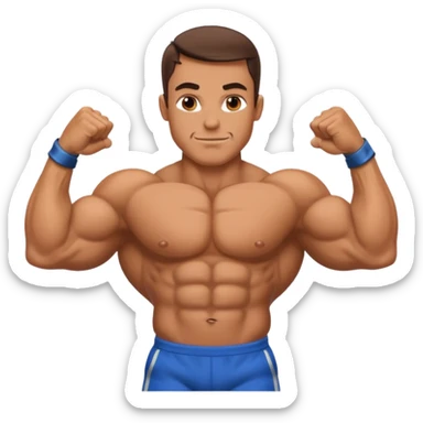bodybuilder  sticker