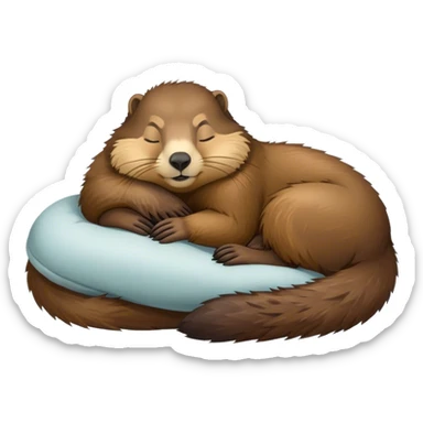 Marmot sleeping sticker