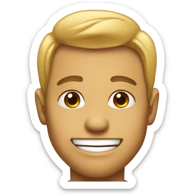 A proud face emoji sticker