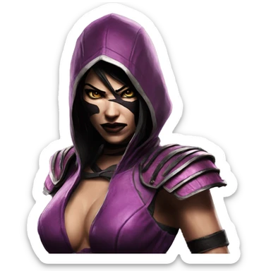 Scared Mileena Mortal Kombat X sticker