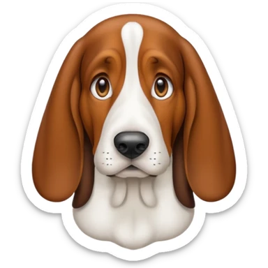 Basset hound sticker