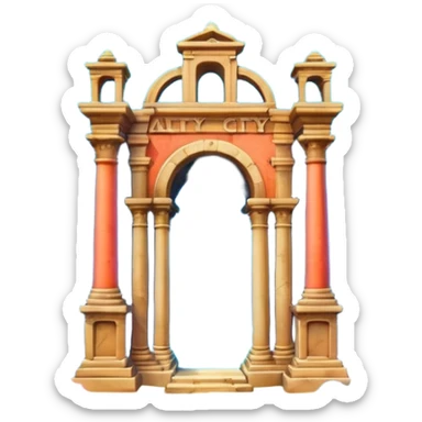 The Lost Island of Atlantis sticker