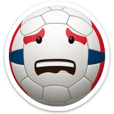 una pelota con camiseta de peru sticker