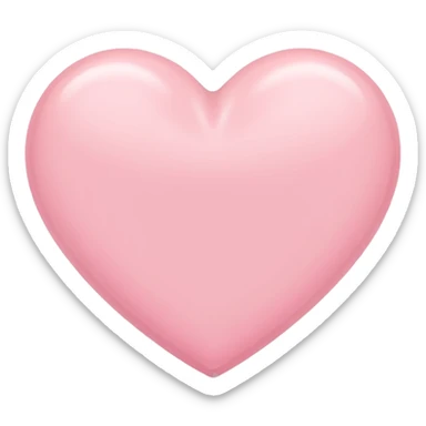 Pastel pink heart sticker