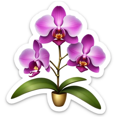 Orquídea sticker