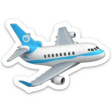 Un avion qui fonce sur deux tours immeuble sticker
