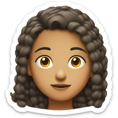 girl side eyeing someone  sticker