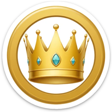 A yellow crown icon centered on a pale yellow circle, with a small ‘Pro’ tag at the lower-right sticker