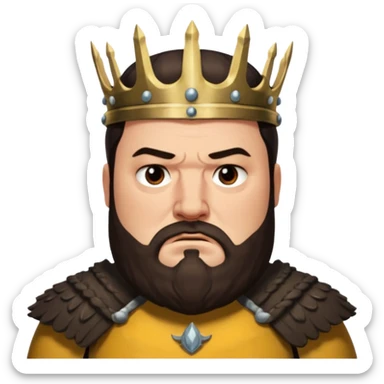 Robert Baratheon from Games of throne character face only front face sticker