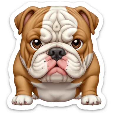 owner  English bulldog sticker