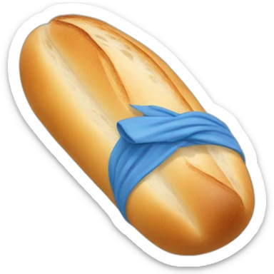 baguette blue sticker