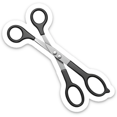  hairdressing scissors sticker