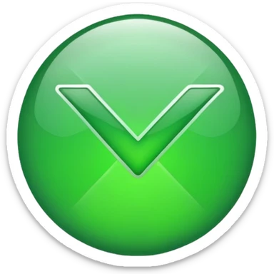 tick green icon sticker