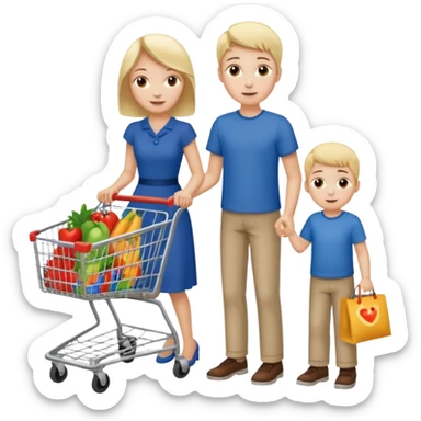 Mommy and harshil are going to the Walmart sticker