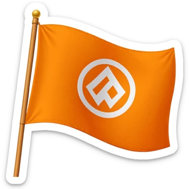 Make emoji use orange flag and 🪯 thise emoji,emoji fit in flage  sticker