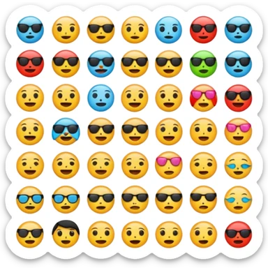 Gen z emojis sticker