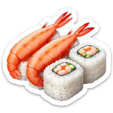 Shrimp nigiri sticker