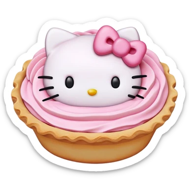 hello kitty pie sticker