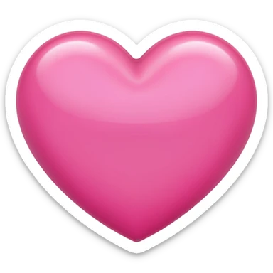 corazón rosa sticker