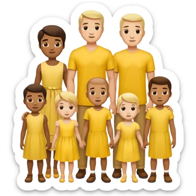 football team only mens  kids in yellow dress sticker