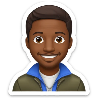 Stevie J, Record Producer (b.1973) with dark brown hair sticker