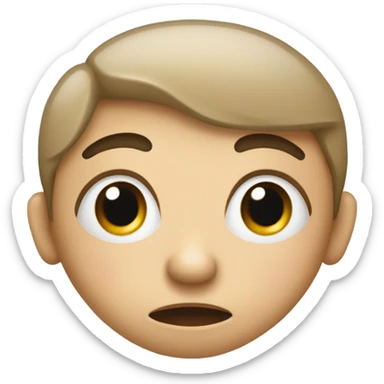 Embarrassed face  sticker