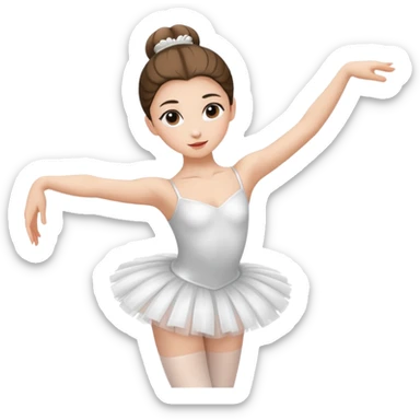 ballet dancer in classic pose sticker
