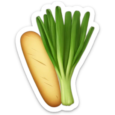 Leek and bread sticker