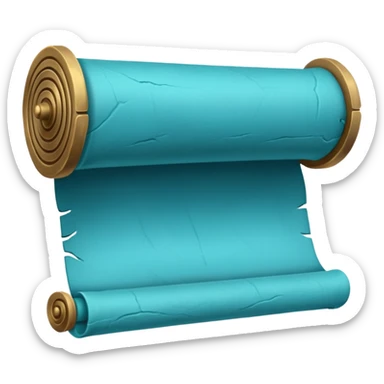 Something that symbolises history in blue/turquoise color sticker