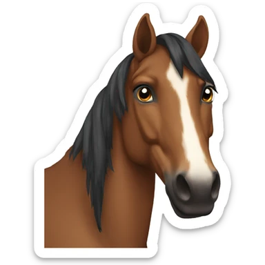 brown indian horse sticker
