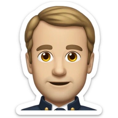 Macron prêt à parler sticker