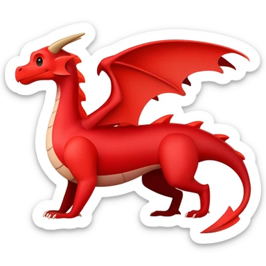 DRAGON ROJO sticker