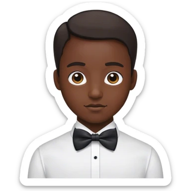 Croisant ehit bow sticker